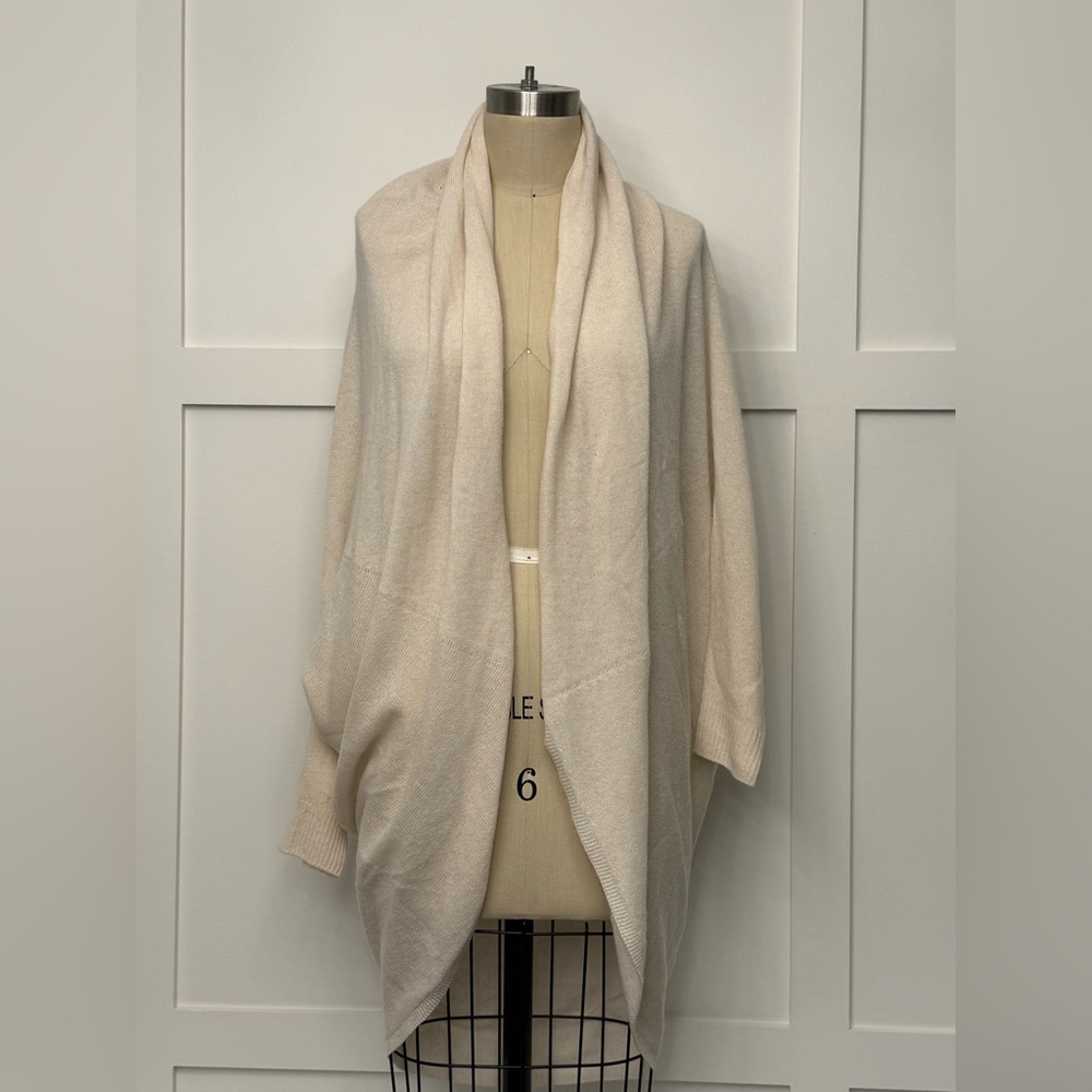 Theory Cream Women's Poncho Sweater - 100% Cashmere